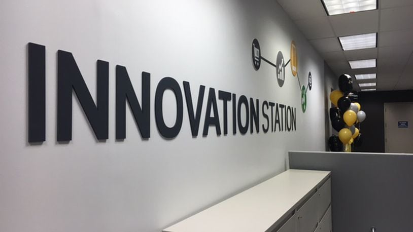 Synchrony Financial’s Kettering center has an “innovation station” dedicated to testing new financing technology for its merchant customers. THOMAS GNAU/STAFF
