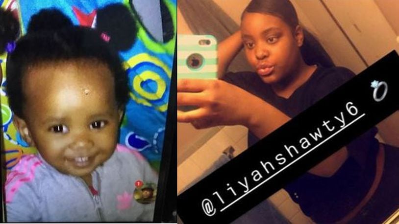 Aliyah Kelley, right, and her 1-year-old daughter M'Aliyah Williams were last seen near Bohemian Avenue, according to Dayton police. Photo courtesy Dayton Police Department