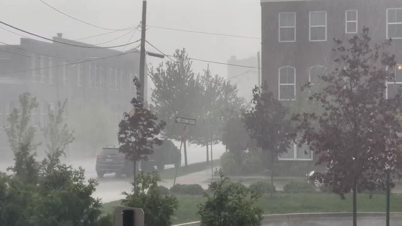 A severe thunderstorm with winds up to 60 mph hit Dayton on Tuesday afternoon, May 3, 2022, which also was primary Election Day in Ohio.