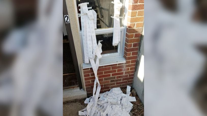 Printouts left outside a polling location in Oakwood alarmed one resident. But the posting of a totals report from each machine is required by law, said Steve Harsman, deputy director of the Montgomery County Board of Elections. “It does cause some confusion,” Harsman said. “They are just copies of the reports.” SUBMITTED