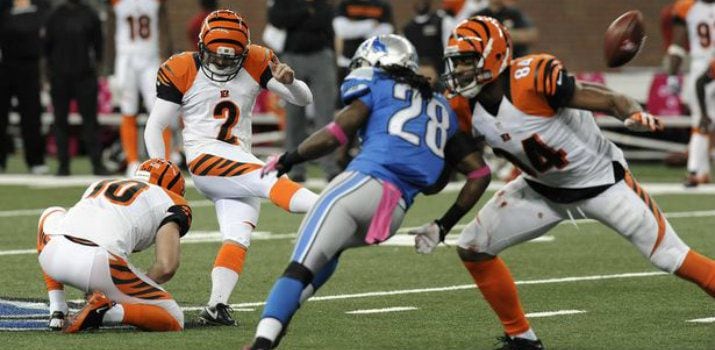 Nugent's FG lifts Bengals to 27-24 win over Lions