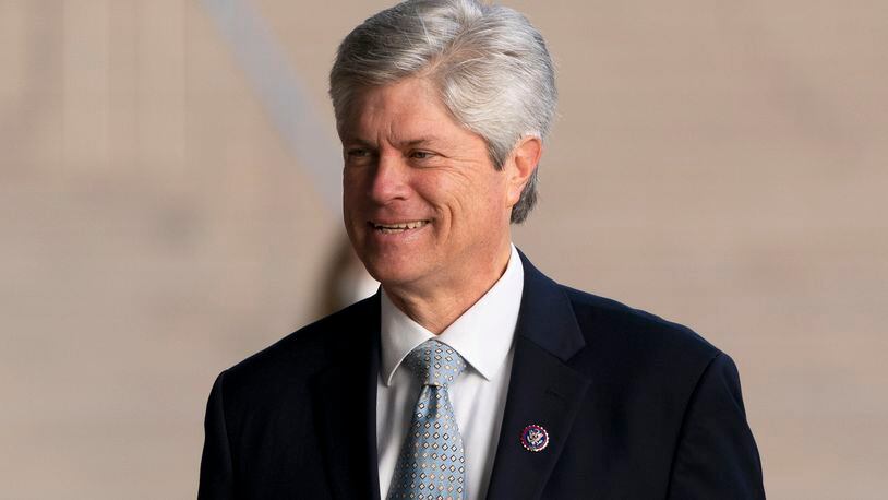 FILE - U.S. Rep. Jeff Fortenberry, R-Neb., arrives at the federal courthouse in Los Angeles, March 16, 2022. Former Rep. Fortenberry has been charged with lying to federal authorities about a foreign billionaire's illegal $30,000 contribution to his campaign. The Nebraska Republican's indictment on Wednesday, May 8, 2024, revives a case that was derailed by an appellate court. The grand jury in Washington, D.C. indicted Fortenberry on two counts: falsifying and concealing material facts and making false statements. (AP Photo/Jae C. Hong)
