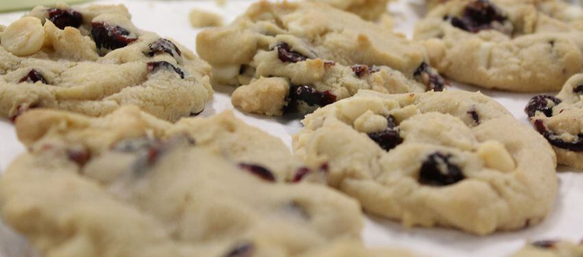 5th Day of Cookies: White Chocolate-Cranberry Cookies