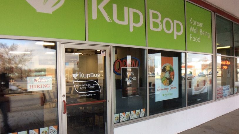 KupBop Korean Well Being Food is set to open today, Monday Dec. 12, in the Kettering Towne Center. MARK FISHER/STAFF