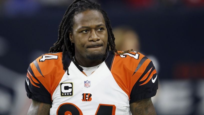 Adam Jones walks on the field before the a game in Houston last December. There is no longer a felony charge hanging over his head. Getty Images