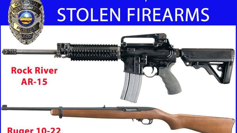 Stock photos of two firearms stolen from a Ross Township residence last week. Not the actual pictures of the stolen firearms but similar. ROSS TOWNSHIP POLICE