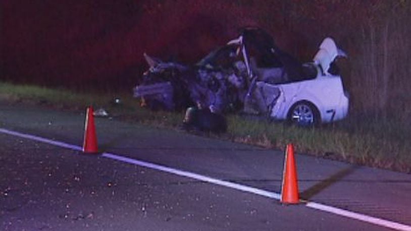 A wrong-way double fatal wreck on I-675 Monday night killed a 69-year-old Beavercreek man and a 18-year-old from Miami Twp. BILL GARLOCK/STAFF PHOTO