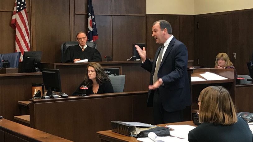 Defense attorney Jon Paul Rion said in his closing arguments Friday morning that Kylen Gregory was not guilty of murder in the 2016 Kettring fatal shooting of Ronnie Bowers. CHUCK HAMLIN/STAFF