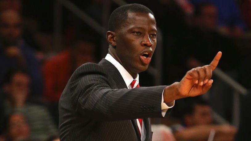 Anthony Grant coaches with Alabama at Madison Square Garden on November 27, 2013 in New York City. Getty photo