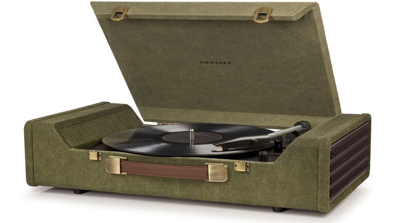 The Crosley Nomad portable turntable s portability makes it simple to move from room to room or even take on a trip. (Handout/TNS)