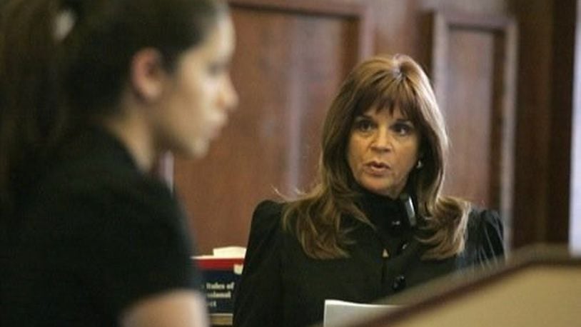 Greene County Clerk of Courts Terri A. Mazur, pictured here during a jury trial in February 2010, has announced she is retiring at the end of the year. STAFF PHOTO