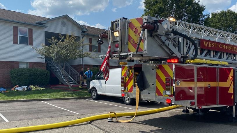 Four children were taken to the hospital after a fire broke out at a West Chester apartment. ROB PIEPER/WCPO