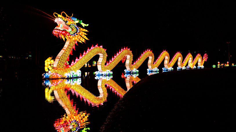 The Ohio Chinese Lantern Festival’s dragon is longer than four school buses. CONTRIBUTED