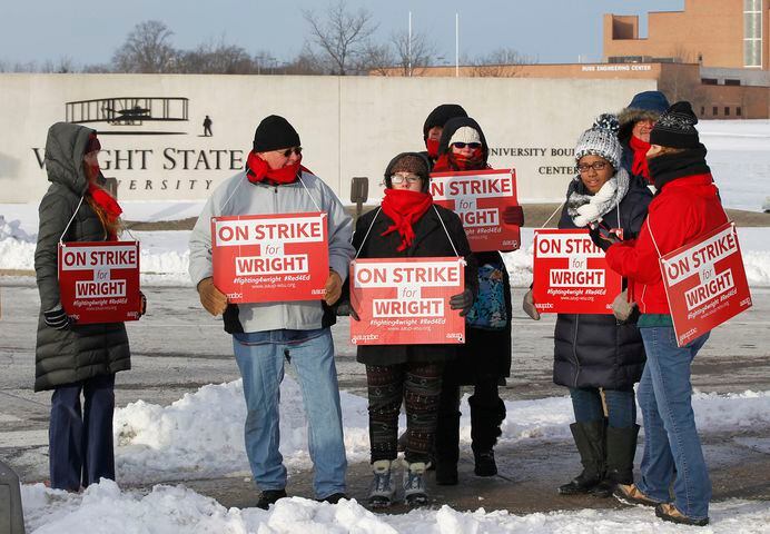 PHOTOS: Faculty at Wright State strike
