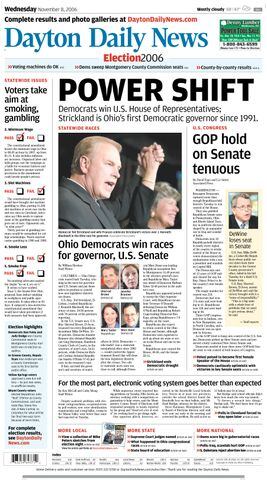 Dayton Daily News Election - 2006 front cover