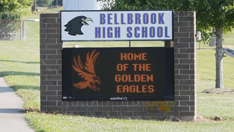 Bellbrook High School on Upper Bellbrook Road in Sugarcreek Township. TY GREENLEES / STAFF