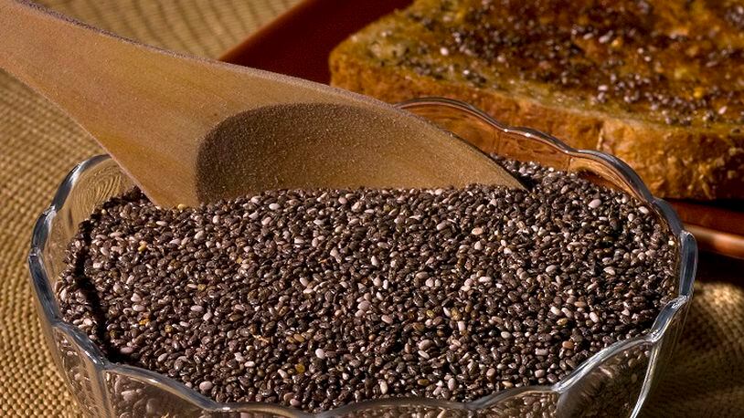 Chia seeds, plucked from a Central American plant called Salvia hispanica, contain omega-3 fatty acids, more dietary fiber than flaxseed. (Scott Lorenzo/Sacramento Bee/MCT)