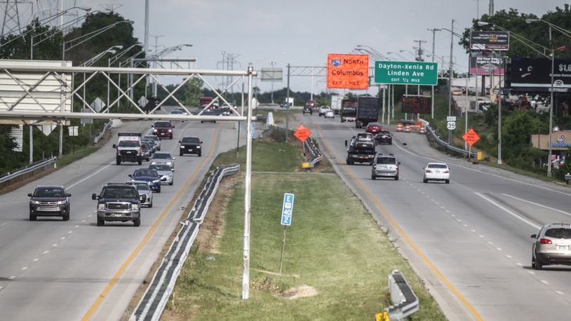 U.S. 35 will be widened to three lanes in both directions from Smithville Road in Dayton to Interstate 675 in Beavercreek. JIM NOELKER / STAFF