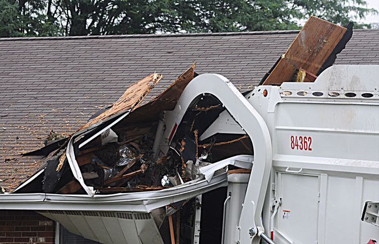 Photos: Garbage truck crashes into Xenia nursing home