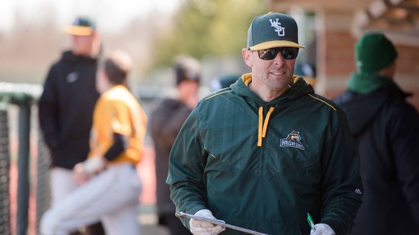 Alex Sogard has been promoted to Wright State University’s head baseball coach. He succeeds Jeff Mercer. WSU PHOTO