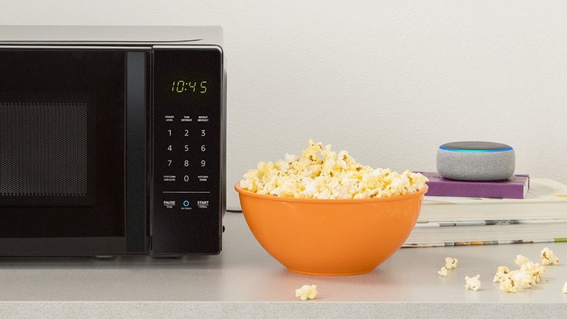 Amazon’s new microwave supports voice-activated cooking.