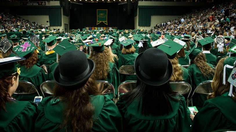 Wright State University held its graduation ceremony on Saturday.