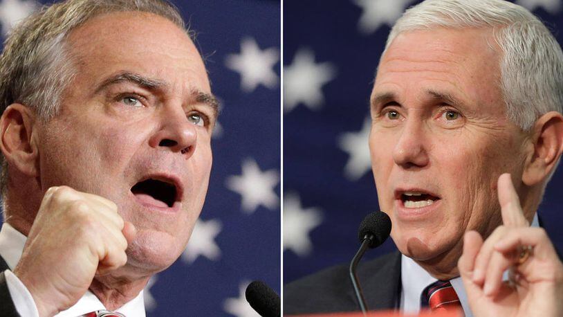 Tim Kaine (left) and Mike Pence