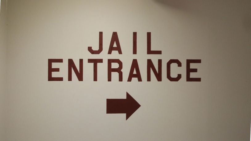 A sign at the Montgomery County Jail. TY GREENLEES / STAFF