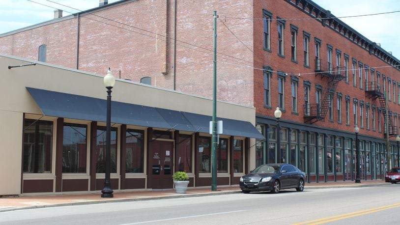 Wright Dunbar Inc. plans to convert the one-story vacant conference center at 1100 W. Third St. into a food hall and coffee bar. CORNELIUS FROLIK / STAFF