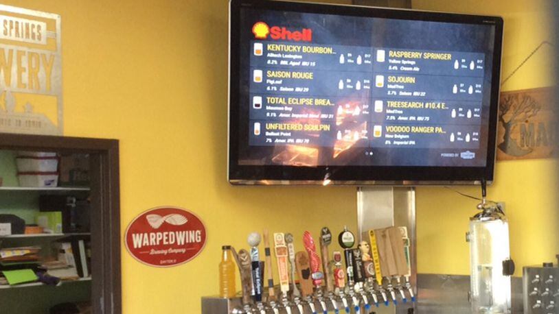 The craft beer growler-refill station at Town & Country Shell on Far Hills Avenue at Stroop Road in Kettering. MARK FISHER/STAFF
