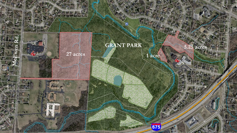 Centerville City School Board approved the sale of 33.25 acres of land to the Centerville-Washington Park District on Monday, Aug. 29, 2022. The land is adjacent to CWPD’s Grant Park and is divided into three parcels, 27 acres adjacent to Watts Middle School and an additional 6.25 acres near Normandy Elementary School.