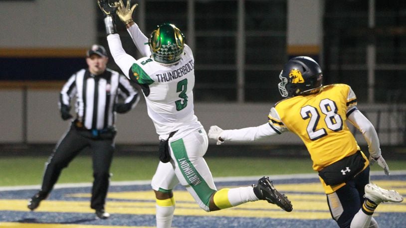 Marcus Allen of Northmont scored on a 31-yard catch in the third quarter.
