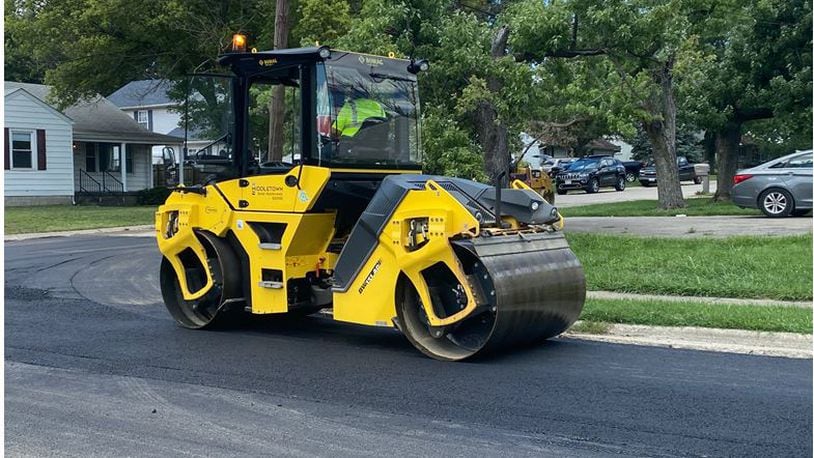 Springboro's annual street paving program started today, Sept. 8. The $1.66 million program is expected to be completed in a few weeks. 
 FILE PHOTO