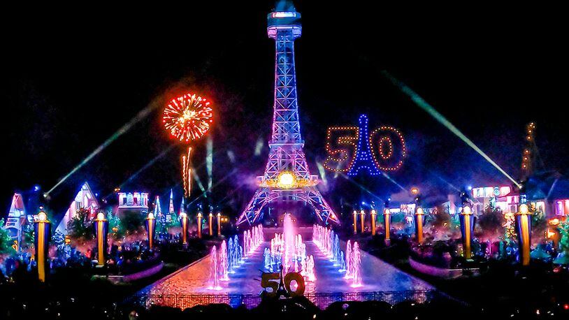 Fireworks throughout the 2022 Independence Day celebrations at Kings Island will include a drone lights show. This is the amusement park's 50th anniversary season. CONTRIBUTED/KI