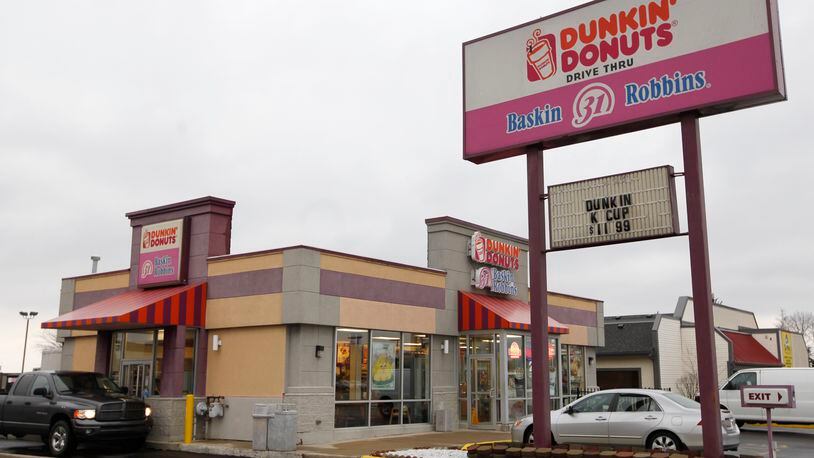 Co-branded Dunkin' Donuts and Baskin Robbins store on Ohio 741. National chain Dunkin' Donuts announced that it will build 13 new locations in the Dayton Area with the first one opening in 2014. TY GREENLEES / STAFF