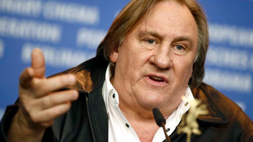 FILE - Actor Gerard Depardieu addresses the media during the press conference for the film 'Saint Amour' at the 2016 Berlinale Film Festival in Berlin, Germany, Friday, Feb. 19, 2016. French media are reporting that police have summoned actor Gérard Depardieu for questioning about allegations made by two women that he sexually assaulted them on movie sets. Broadcaster BFMTV and the daily Le Parisien both reported that the 75-year-old actor was called in for police questioning in Paris on Monday, April 29, 2024. (AP Photo/Axel Schmidt, File)