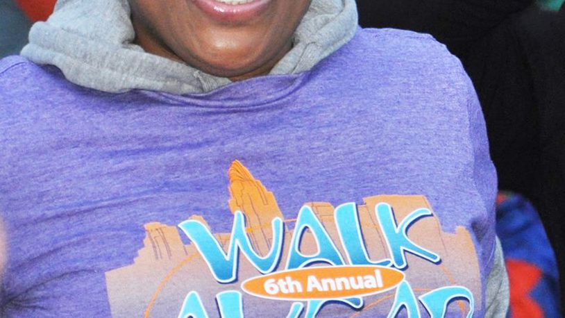 Brain tumor survivor Billi Ewing participated in last year’s Walk Ahead for a brain cancer cure, and will be leading a team again in this year’s Oct. 23 walk in Cincinnati. CONTRIBUTED