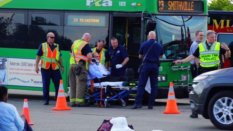 Medics were called to a crash between an RTA bus and SUV Aug. 3, 2016, in Miami Twp. STAFF