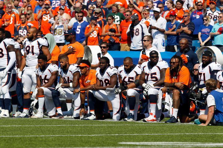 In protests, NFL comes together for one of its most powerful days