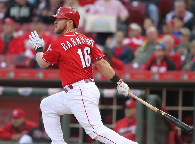Reds notes: Barnhart comes through in unusual role