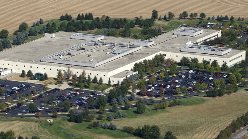 Aerial view of the Eastman Kodak facility in the Miami Valley Research Park.