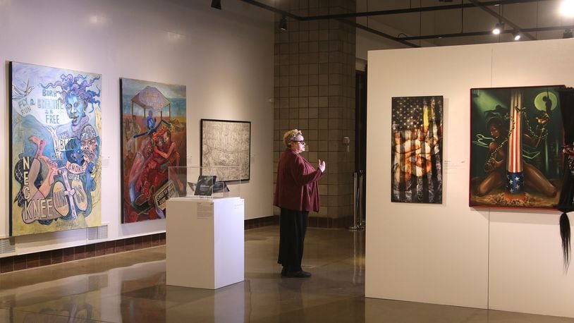 Rosa Rojas, curator at the National Afro-American Museum and Cultural Center, put together the 2020 Art of Soul! exhibition. She hosts a virtual tour of the show.  LISA POWELL / STAFF
