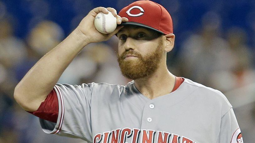 Pitcher Dan Straily fetched three prospects from the Miami Marlins, which made trading him a no-brainer for the rebuilding Reds. AP photo