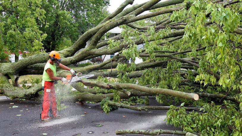 Ohio was hit hard by the June 29, 2012 derecho storm. According to the Ohio Insurance Institute, the state saw losses of at least $433.5 million. Staff photo by Greg Lynch