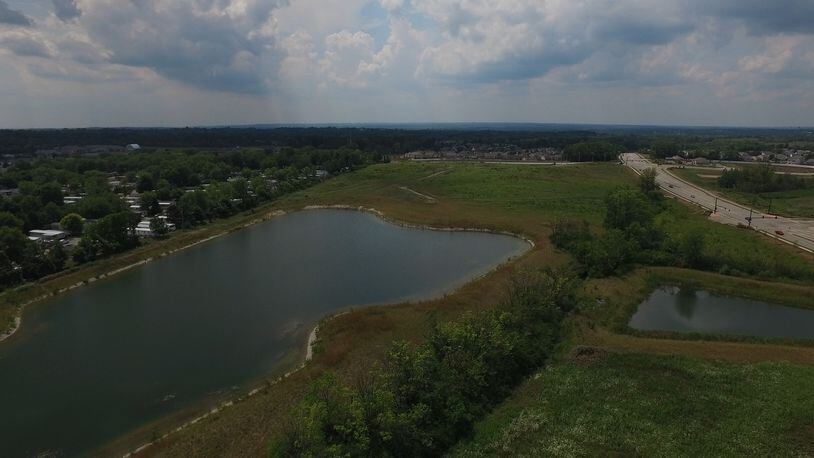 A 42-acre parcel Miami Twp. owns at the southwest quadrant of the Austin interchange will be the focus of engineering work toward marketing the land. STAFF PHOTO