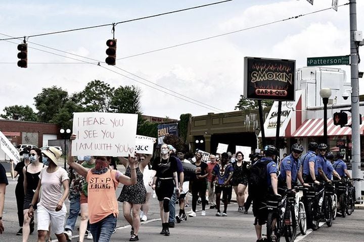 PHOTOS: Protesters march through the Dayton area on Thursday