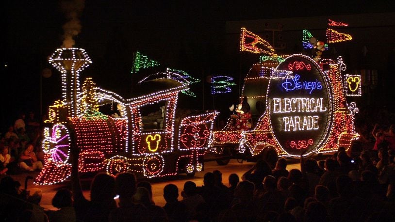 The dazzling and colorful “Disney’s Electrical Parade” in a 2001 file image. (Don Kelsen/Los Angeles Times/TNS)