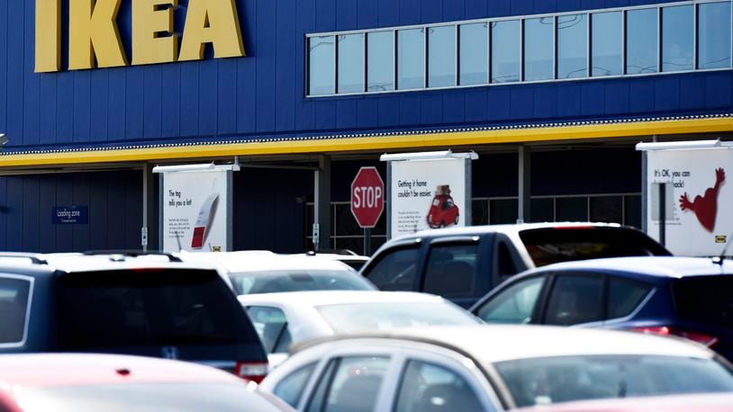 IKEA at 9500 IKEA Way in West Chester Twp. is one of many locations nationwide participating in Saturday’s inaugural national furniture take-back activity. STAFF FILE PHOTO