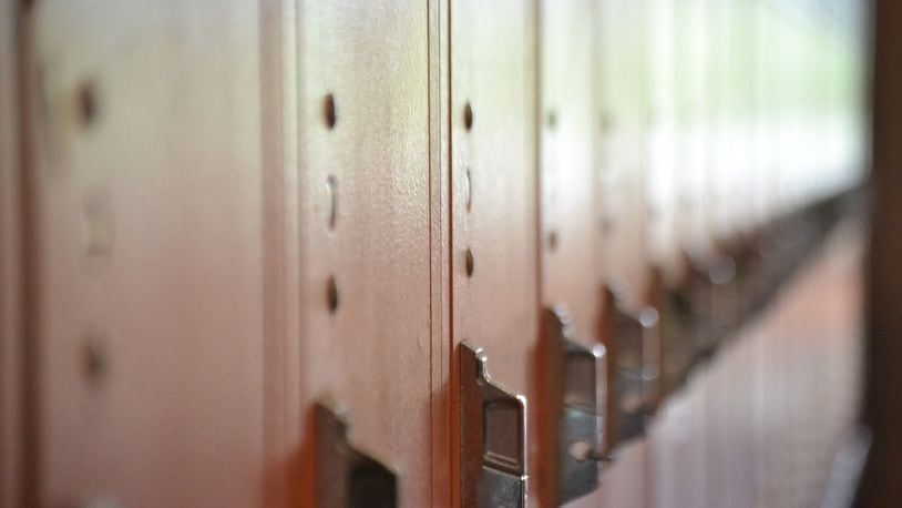 File photo of school lockers.