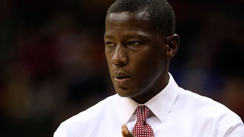 KANSAS CITY, MO - NOVEMBER 25:  Head coach Anthony Grant of the Alabama Crimson Tide coaches from the bench during the CBE Hall Of Fame Classic consolation game against the Arizona State Sun Devils at Sprint Center on November 25, 2014 in Kansas City, Missouri.  (Photo by Jamie Squire/Getty Images)